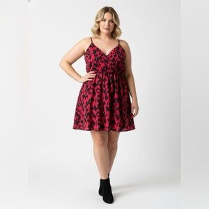 Red and Black Women's Dress